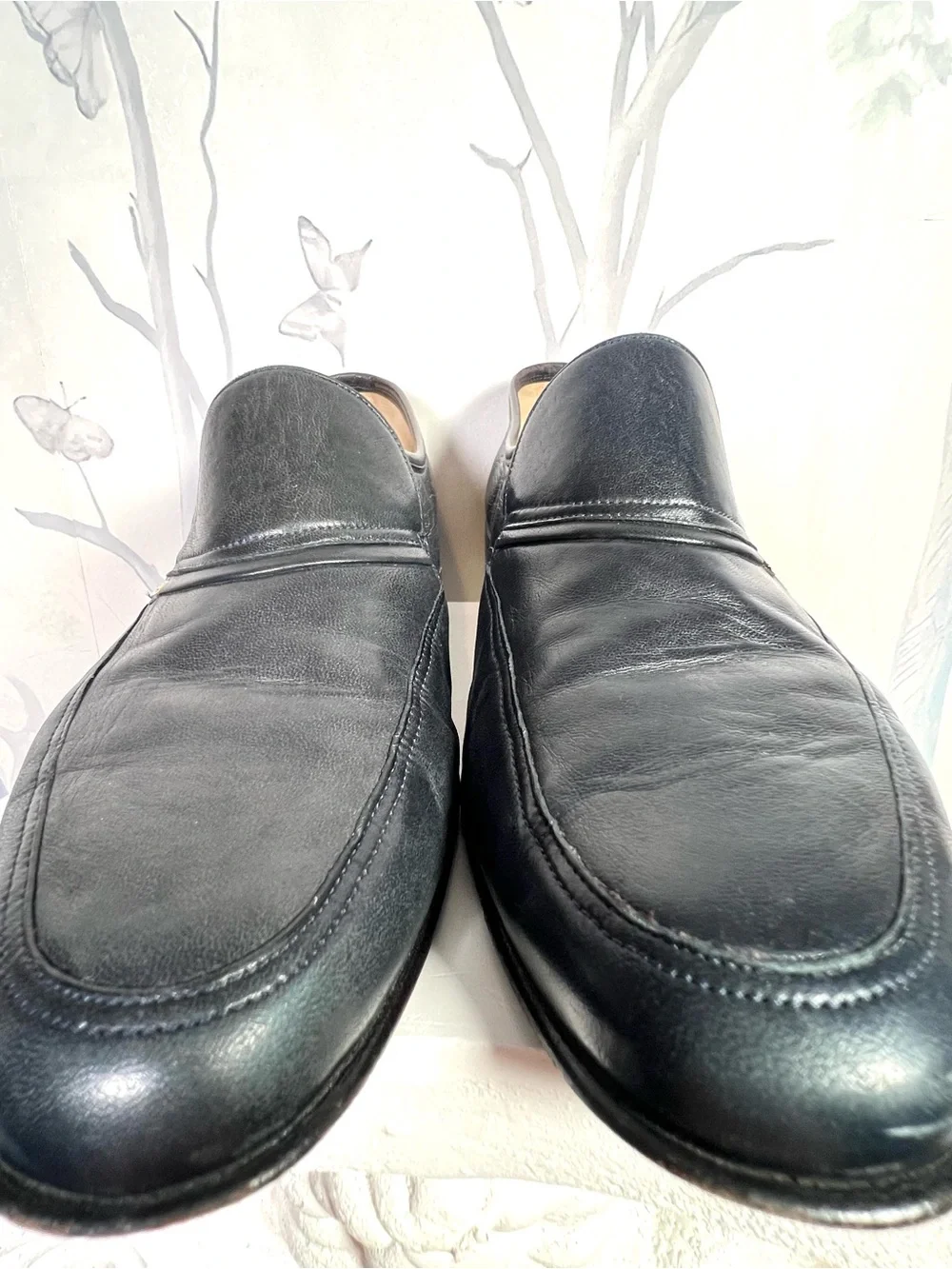 Bally Black Leather Slip-On Loafers Men’s 8